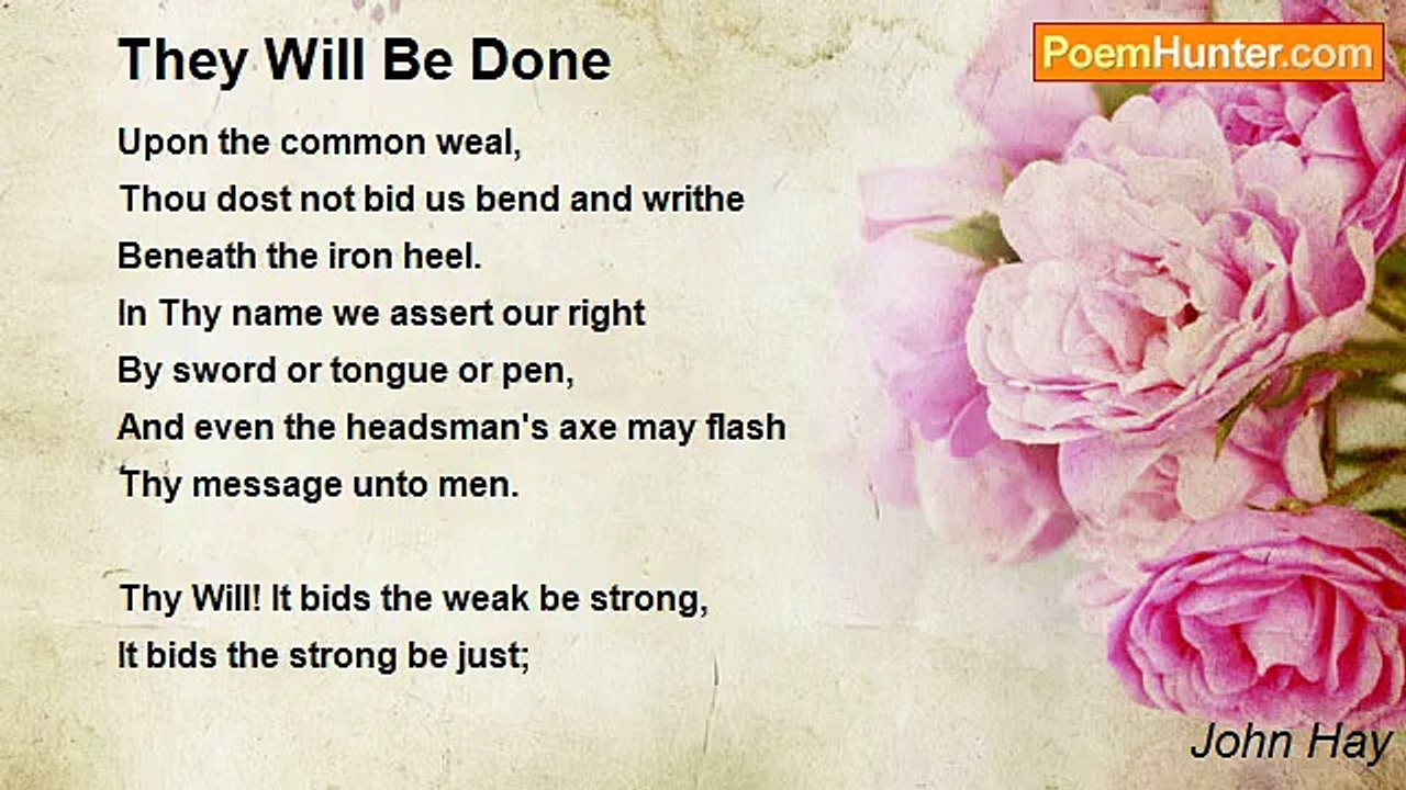 John Hay - They Will Be Done