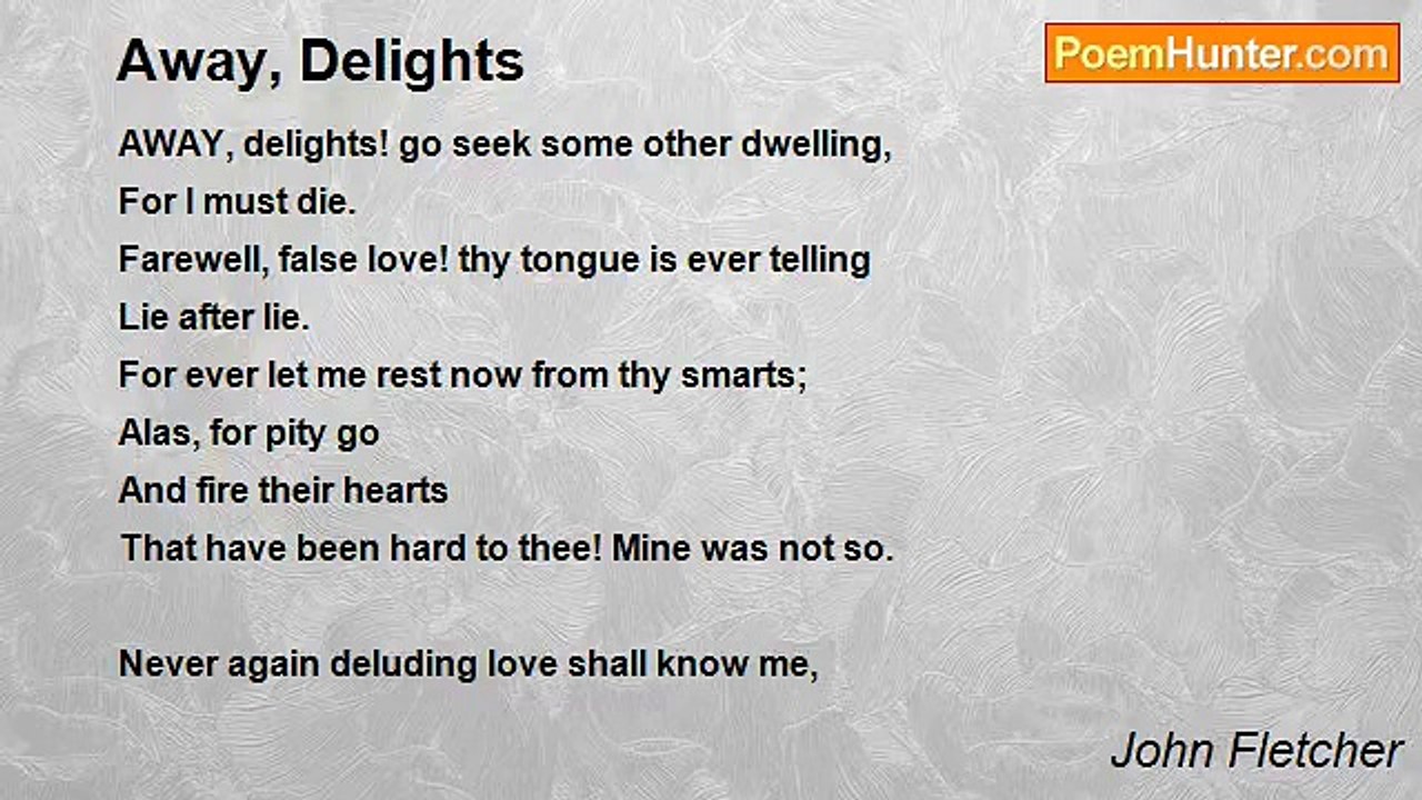 John Fletcher - Away, Delights