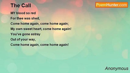 Anonymous - The Call