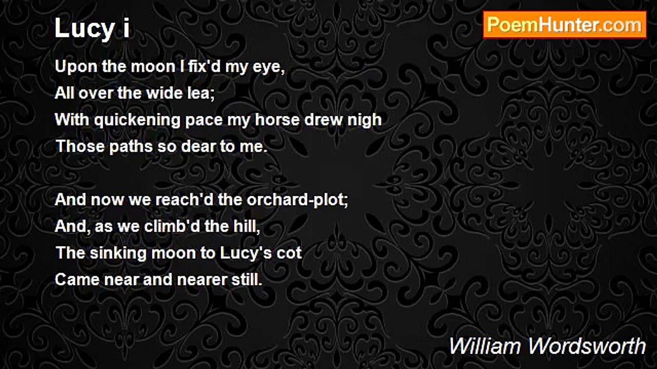 William Wordsworth - Lucy i