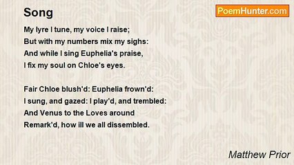 Matthew Prior - Song