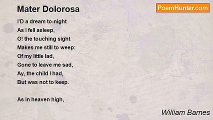 William Barnes - Mater Dolorosa