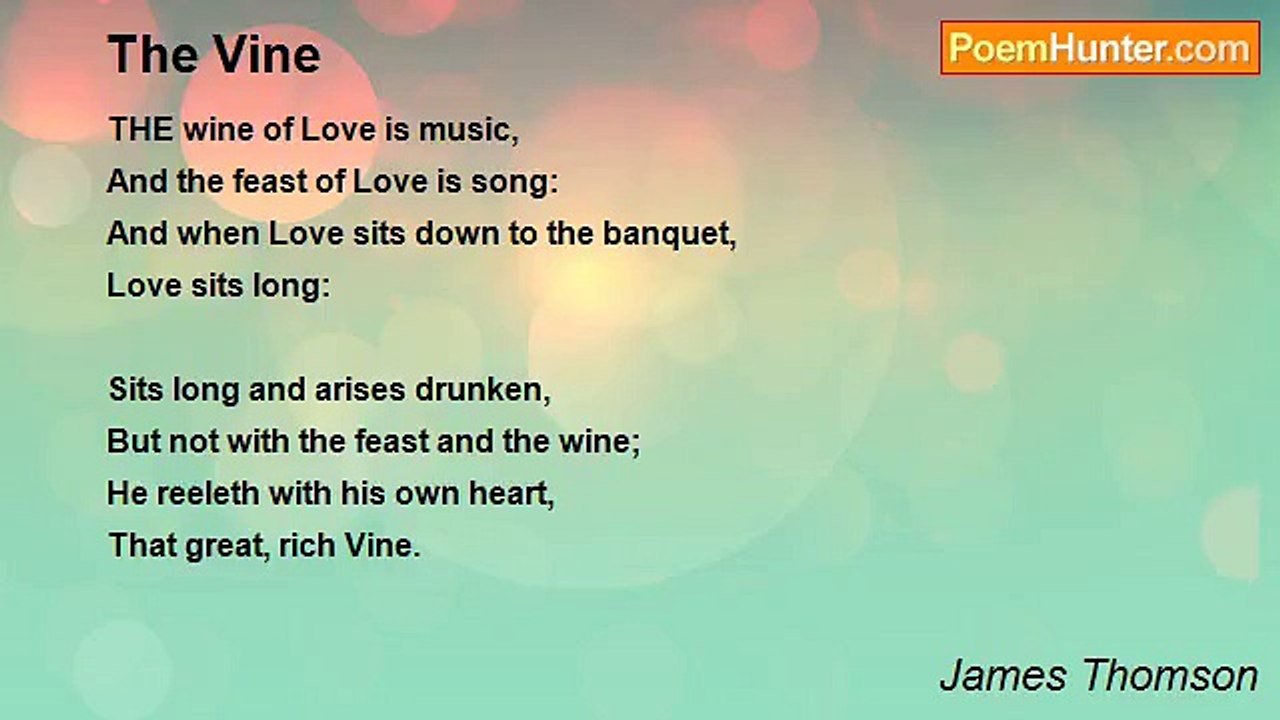 James Thomson - The Vine