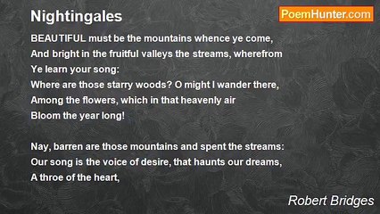 Robert Bridges - Nightingales