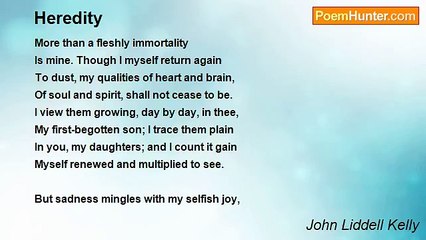 John Liddell Kelly - Heredity