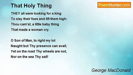 George MacDonald - That Holy Thing