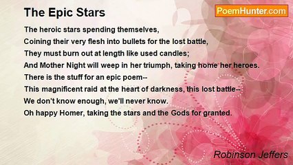 Robinson Jeffers - The Epic Stars