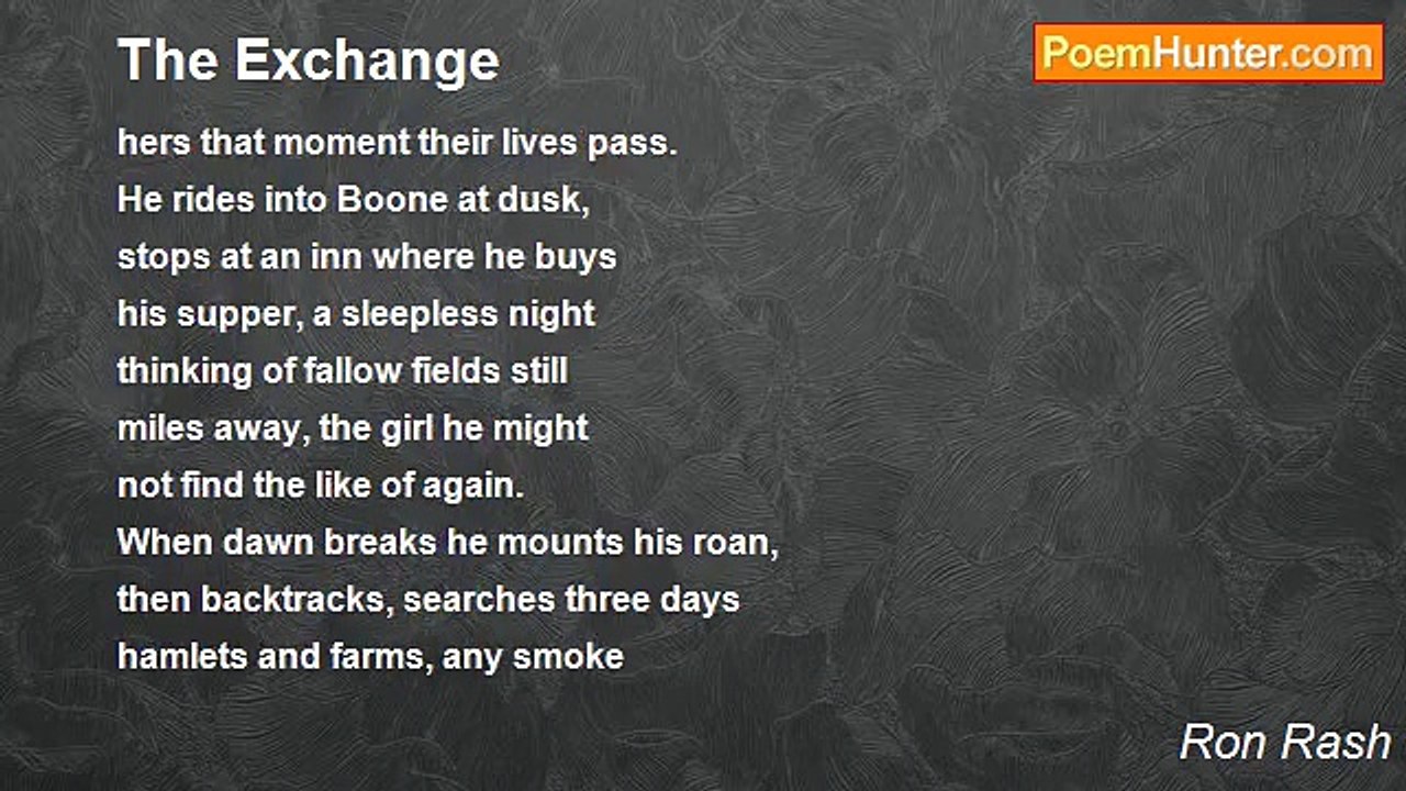 Ron Rash - The Exchange