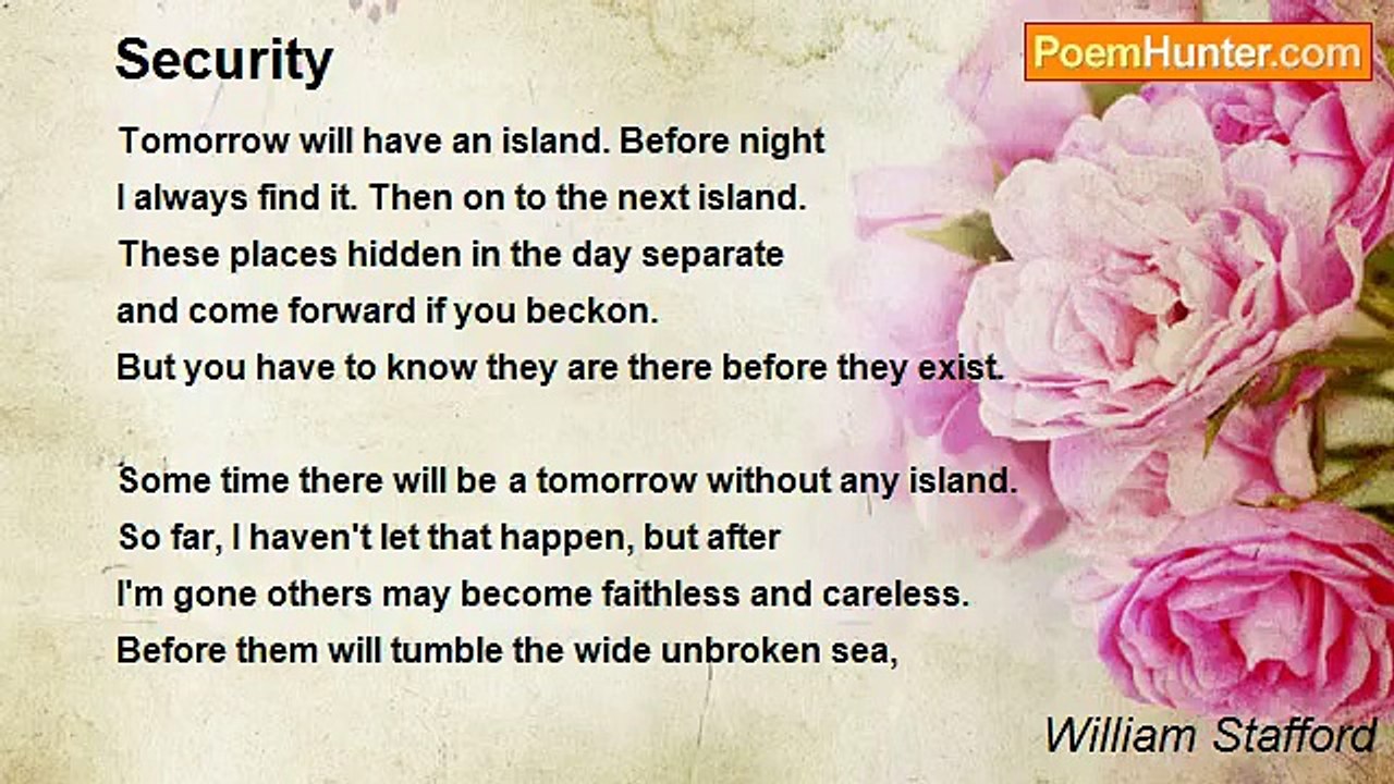William Stafford - Security