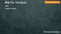 Richard Brautigan - Milk For The Duck