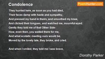 Dorothy Parker - Condolence