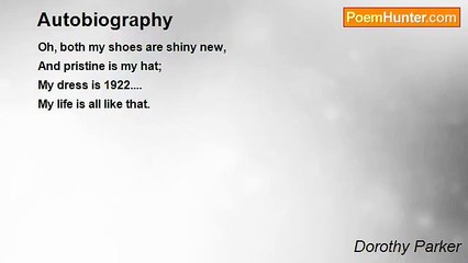 Dorothy Parker - Autobiography