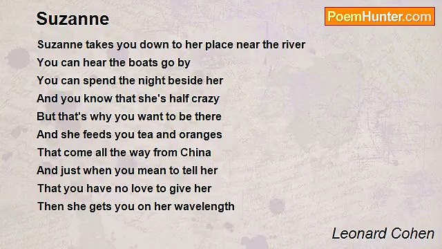 Leonard Cohen - Suzanne