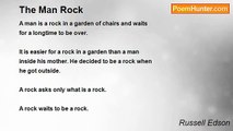 Russell Edson - The Man Rock
