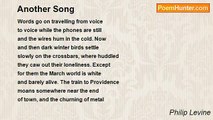 Philip Levine - Another Song