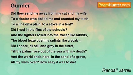 Randall Jarrell - Gunner