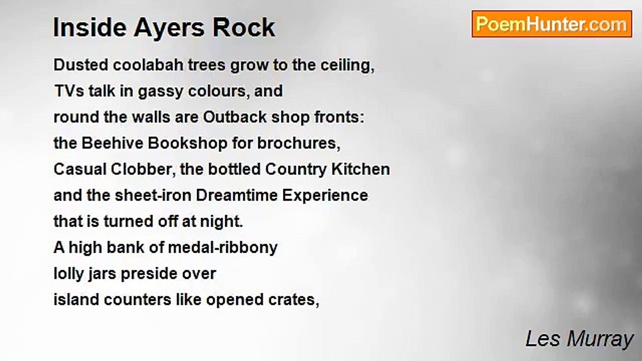 Les Murray - Inside Ayers Rock