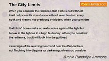 Archie Randolph Ammons - The City Limits