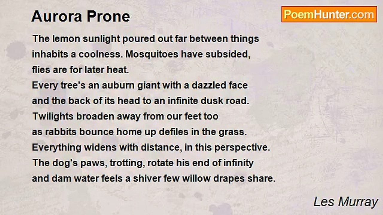 Les Murray - Aurora Prone