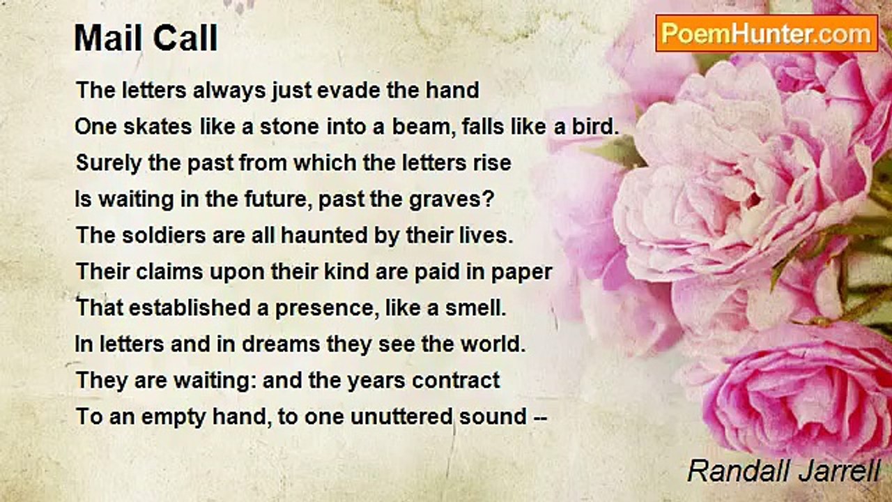 Randall Jarrell - Mail Call