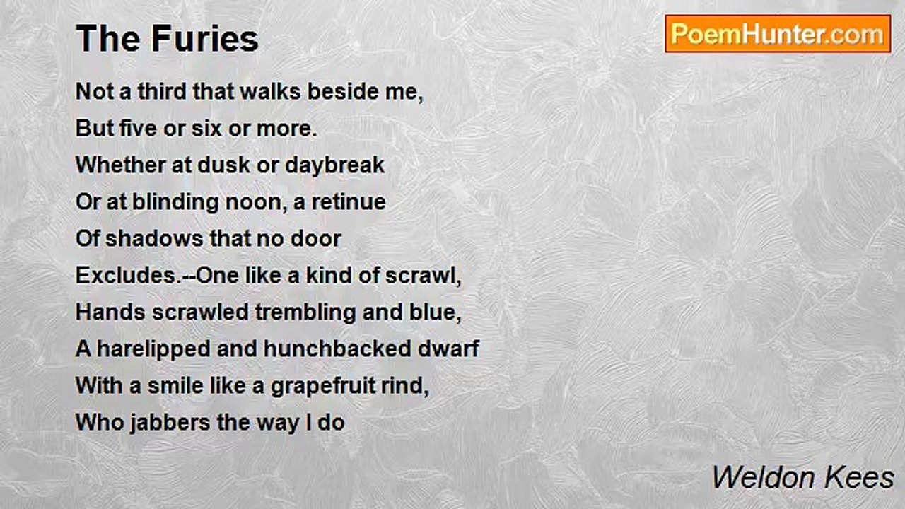 Weldon Kees - The Furies