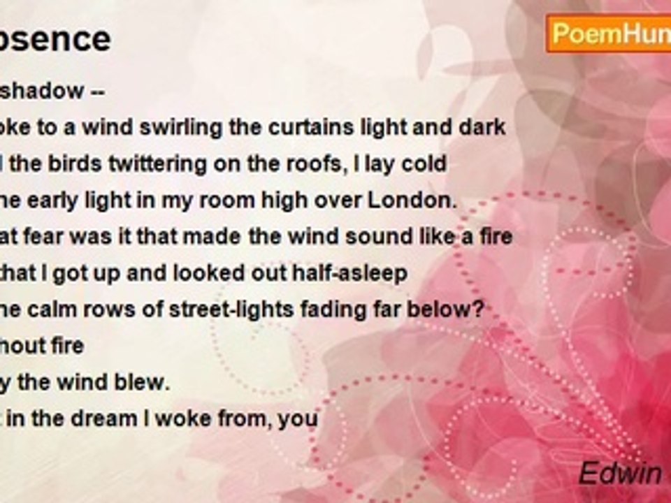 Edwin Morgan - Absence