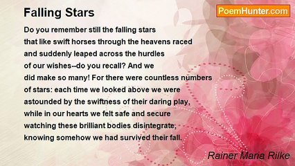 Rainer Maria Rilke - Falling Stars