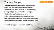 Rainer Maria Rilke - The Last Supper