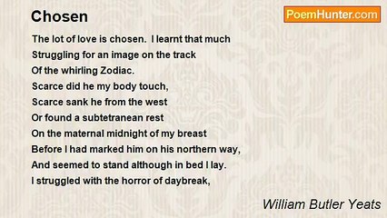 William Butler Yeats - Chosen