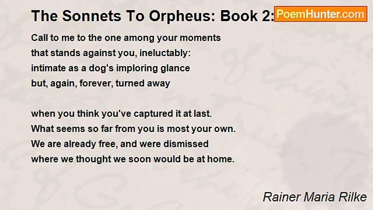 Rainer Maria Rilke - The Sonnets To Orpheus: Bo...