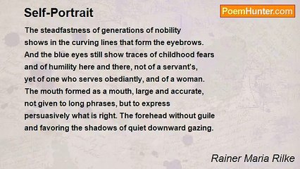 Rainer Maria Rilke - Self-Portrait