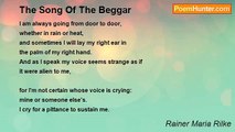 Rainer Maria Rilke - The Song Of The Beggar