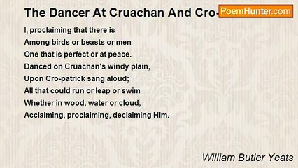 William Butler Yeats - The Dancer At Cruachan And Cro-Patrick