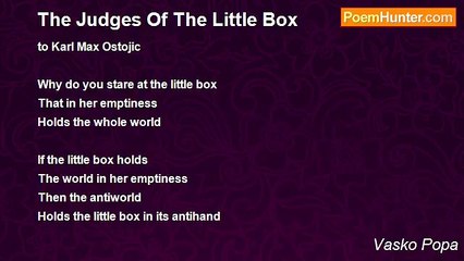 Vasko Popa - The Judges Of The Little Box