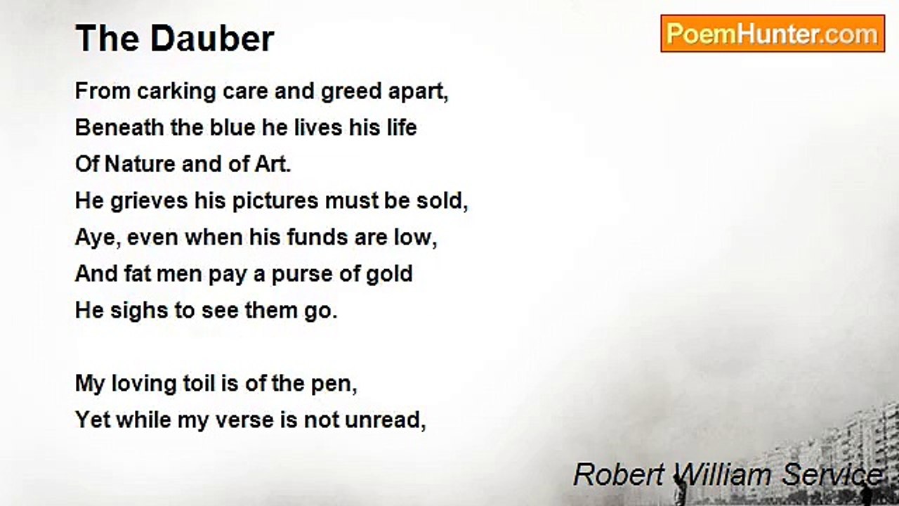Robert William Service - The Dauber