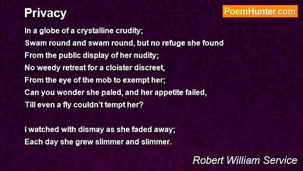 Robert William Service - Privacy