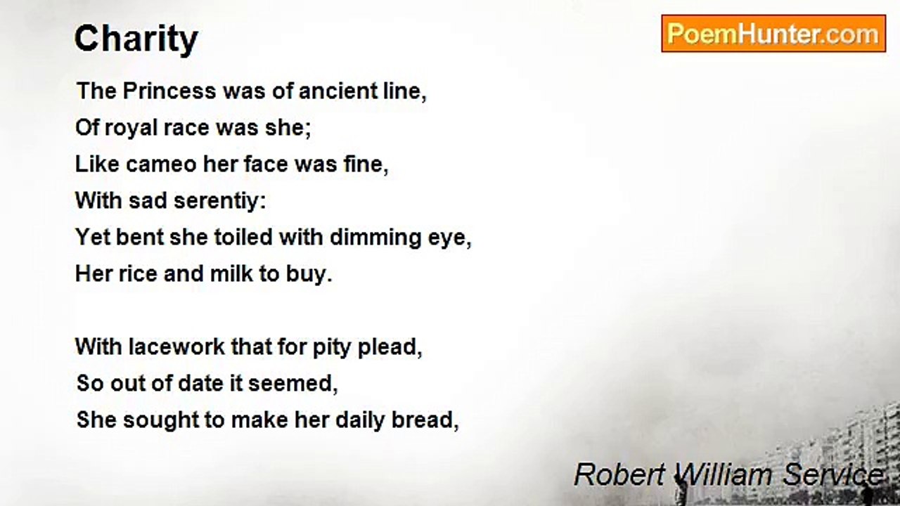 Robert William Service - Charity