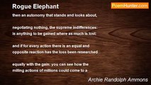 Archie Randolph Ammons - Rogue Elephant