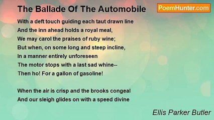 Ellis Parker Butler - The Ballade Of The Automobile