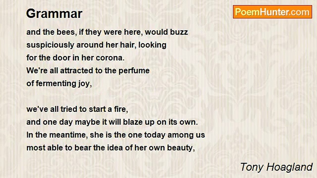 Tony Hoagland - Grammar