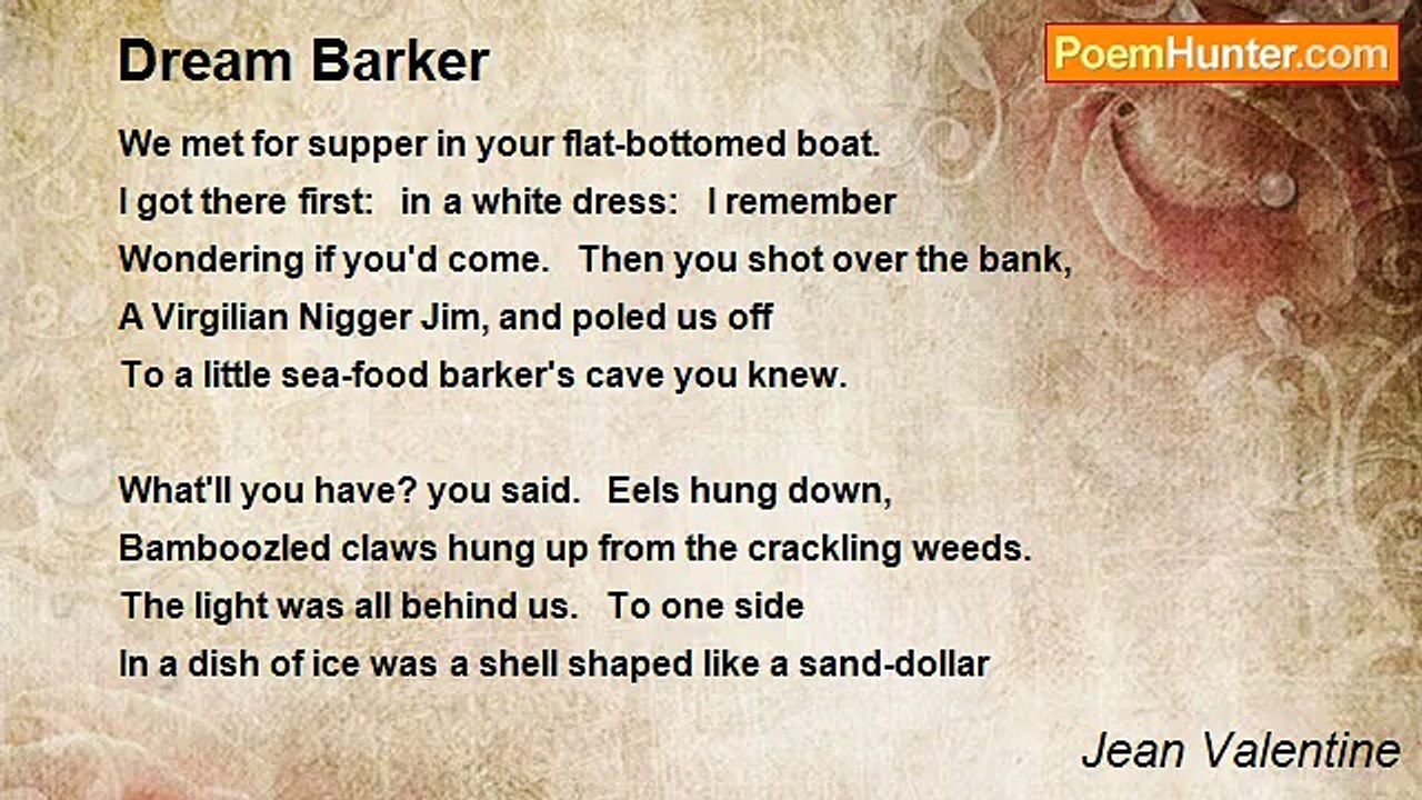 Jean Valentine - Dream Barker
