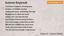 Edna St. Vincent Millay - Autumn Daybreak