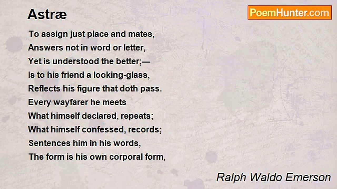 Ralph Waldo Emerson - Astræ