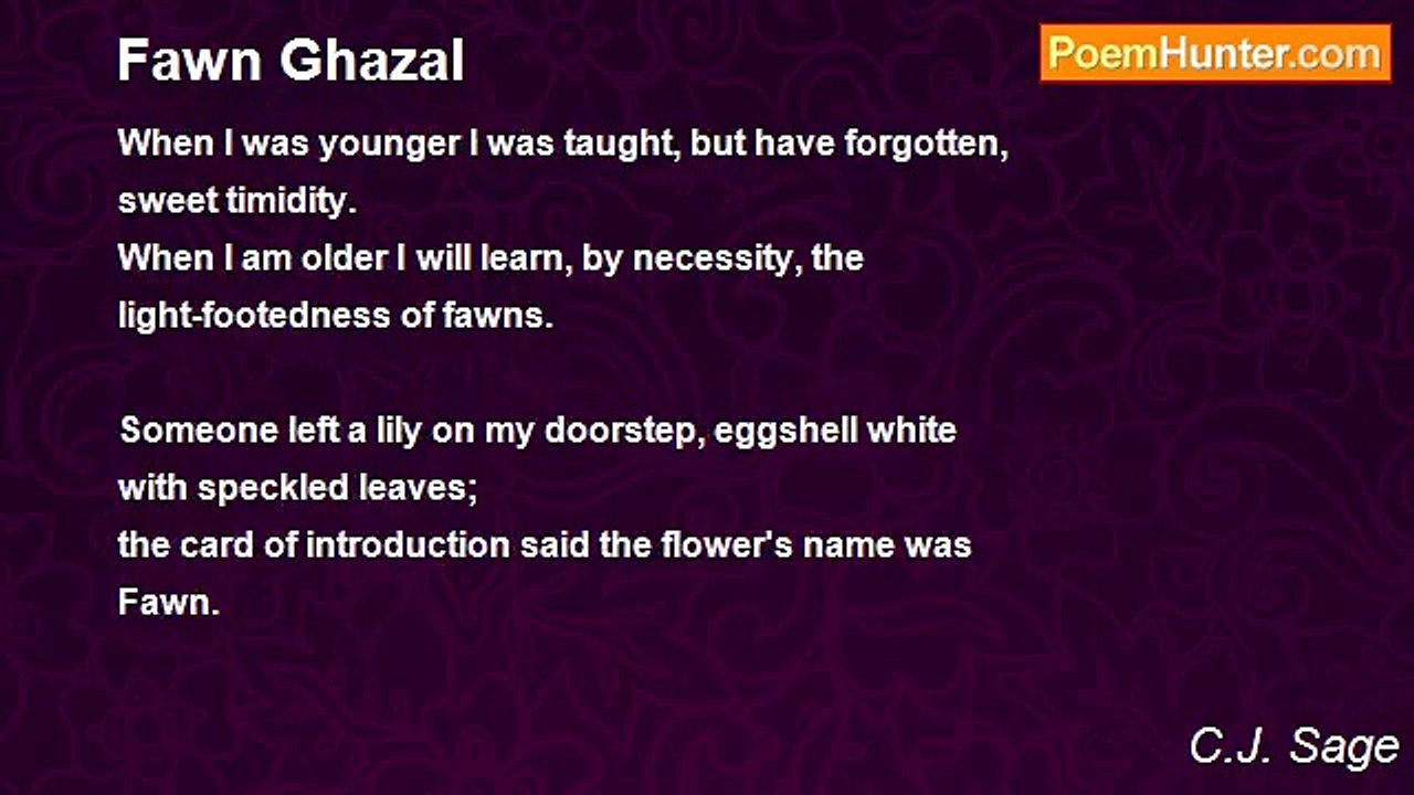 C.J. Sage - Fawn Ghazal
