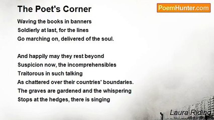 Laura Riding - The Poet's Corner