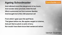 Vernon Scannell - Ageing Schoolmaster