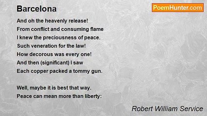 Robert William Service - Barcelona