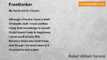 Robert William Service - Freethinker