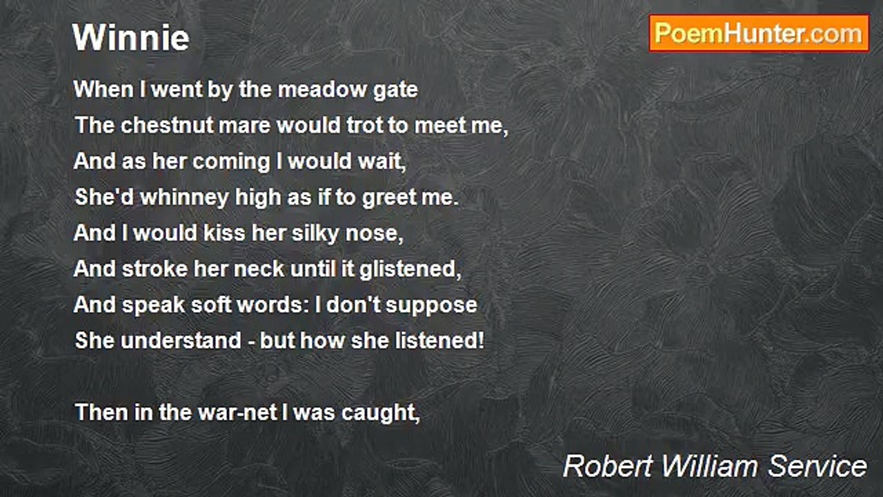 Robert William Service - Winnie