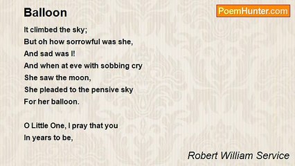 Robert William Service - Balloon